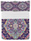 ABAKUHAUS Ethnisch Mikrofaser Tagesdecken Set, Boho Bunte, weiches Bettwäscheset mit Kissenbezügen und Steppdecke, 220 cm x 220 cm, Aubergine