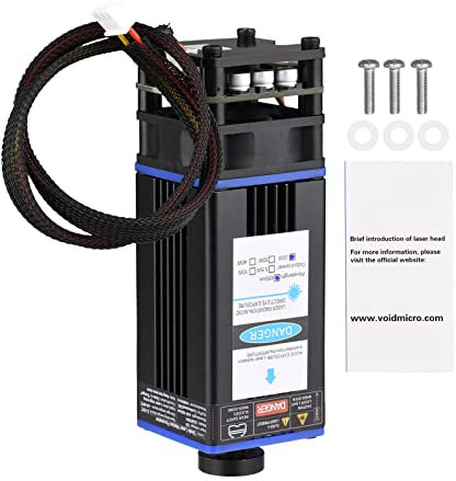 VISLONE Lasermodul, 450 nm, 5,5 W, Brennweite, verstellbar, Laserkopf, hohe Geschwindigkeit, Lasergravur, Cutter, 3D-Drucker, CNC, Router, Lasermodul, 20 W