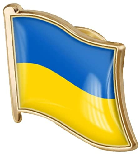 Badges Ukrainien Pins Ukraine Flag Broche National Pays Bouton Bouton Pin pour Femmes Hommes