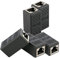 RJ45 Coupler, Shielded Ethernet Coupler, Cat7 Inline lan 8P8C Ethernet Extender Adapter Ideal for Extending the Cables Female to Female Connector (5 Pack)