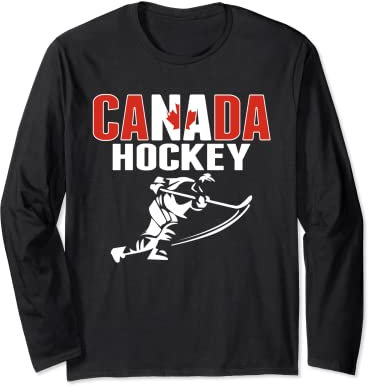 Canada Ice Hockey Fans Trikot – Support Canadian Hockey Team Langarmshirt