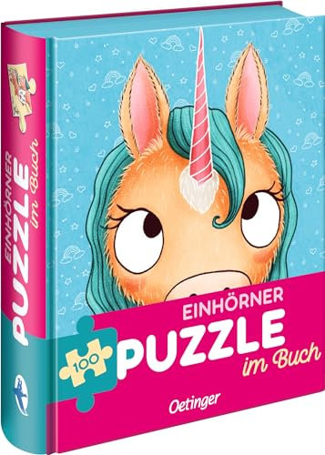 101 Einhörner. Puzzle im Buch: 100 Teile, Puzzle ab 6 Jahren in dekorativer Buch-Verpackung: Puzzle für Kinder ab 6 Jahren mit 100 Teilen (Wimmeliges Wissen über fabelhafte Wesen)