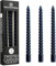 DECO EXPRESS Stabkerzen Set 3er oder 6er Tropffreie Stabkerzen Gedrehte Spiralkerzen Bunte Kerzen Brenndauer 6 Stunden Unparfümiert (Blau, 3er-Pack)