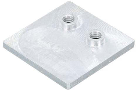 sourcing map Cabeza de Enfriamiento de Aluminio 4x4 Radiador Disipador de Calor Sistema de Bloque de Enfriamiento de Agua de Aleación para Computadora Teléfono Cpu Líquida Enfriador