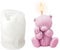 Bear Candle Mould, 3D Teddy Bear Silicone Moulds Epoxy Resin Mold for Candle Making Handmade Soap Aromatherapy Fondant Cake Decoration