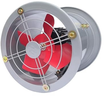 Ventilador extractor Extractor de aire Industrial for cocina, extractor de alta potencia, ventilador de flujo Axial, potente extractor con conductos for el hogar Extractor de cocina ( Size : 10inch )