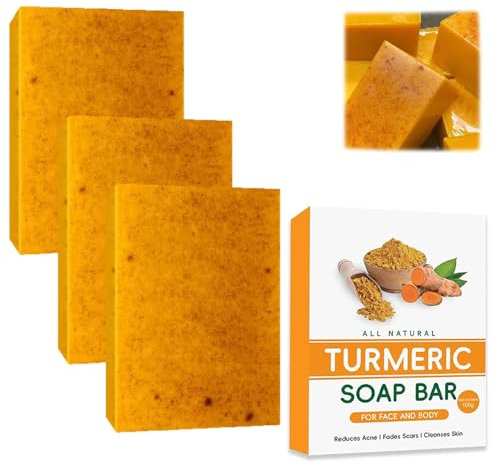 3 PC Kojic Acid Soap Original Turmeric Kojic Acid Soapturmeric Brightening Soap Turmeric Soap Brightening Lemon Turmeric Geeignet Zur Aufhellung Der Gesichts Und Körperhaut Für Männer Und Frauen