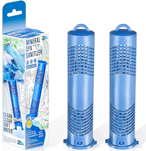 Lot de 2 cartouches minérales de rechange pour jacuzzi Jacuzzi Stick 2890-185 pour tous les jacuzzi J500 J400 J300 J-LX Series Système de filtration pour jacuzzi tous les débits de spa jusqu'à 500