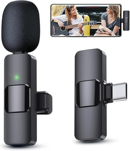 offershop Mini Microfono Wireless Type C USB per Android Registrazione Video