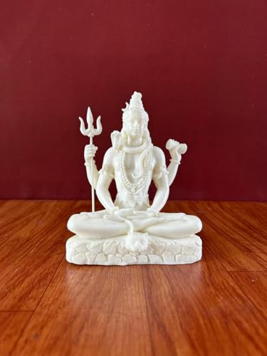 UGRA Kleine Shiva Statue - 16cm Zuchtmarmor Siva Idol, Shiv Murti