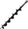 Earth Auger Drill Bit 10cm X 80cm Garden Planting Post Hole Digger Ideal for Large Scale Planting, Irrigation, and Projects