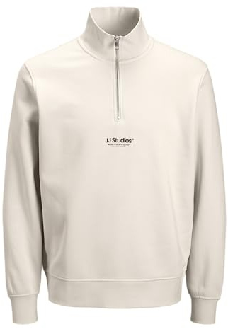 JACK & JONES Herren Jjesoho Sweat Quarter Zip Hn Noos Jnr Jjesoho Sweat Quarter Zip Hn Noos Jnr (1er Pack)