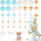 OWill 38PCS Cake Topper Decorations，DIY Mini Balloon Cake Balls Cake Decorations for Wedding Birthday Baby Shower Cake Decorations（Blue）
