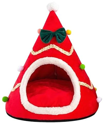 Cama para Gatos con Árbol De Navidad, Cama para Gatos con Árbol De Navidad, Cama para Gatos con Árbol De Navidad, Casa para Gatos con Árbol De Navidad, para Gatos De Felpa, Casa para Gatos De