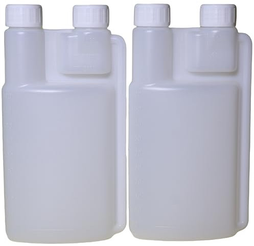 2 Pack Standard Squeeze Shot Bottle with 16oz Measuring Bottle and 1oz Flask Built-in | Plastic Flask with Shot Glasses Built in and Flask Tumbler Shot Holder for Liquor, Travel, Outdoor