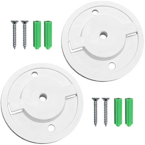 Juego de 2 bases de montaje en pared para cámara inteligente, base de 56 mm, compatible con Tp-Link Tapo C200/C210/C220/C225/Tc70, Kasa Ec70/Kc410s, IPC40A, IPC42, IPC40C, TPC42EW
