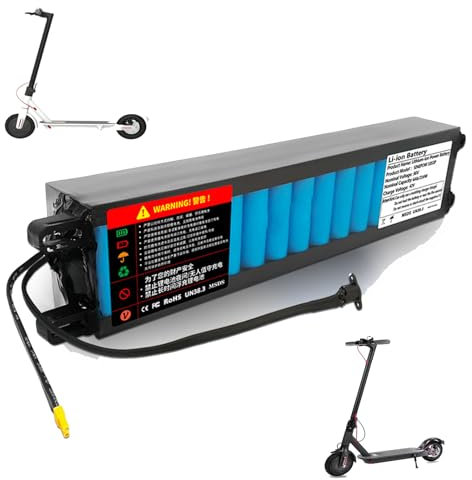 HJGHY Batteria per Scooter Pieghevole da 36 V Batteria per Scooter Elettrico da 36 V 6,6 AH 7,8 AH 9 AH 10,5 AH Batteria agli ioni di Litio Sostitutiva per Scooter Elettrico M365,36v 9.6ah