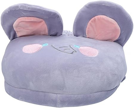 FRCOLOR Foot Warmer Heating Slippers for Home Office Dormitory Classroom Winter Feet Warmer with Soft Faux Removable Washable Cute Elephant Embroidery Design