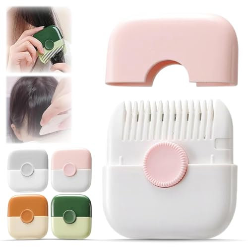 Tondeuse à cheveux 2 en 1, ciseaux à cheveux, peigne pour enlever les fourches, tondeuse à cheveux et arrangement à extrémité fendue, design double face, tondeuse manuelle avec couvercle, lames