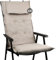 Slaaviinoo Hochlehner Gartenstuhlauflagen 4er Set (120x50x6cm) Sitzkissen Outdoor– wasserabweisender stoff & UV-500h lichtecht –Mit abnehmbarem Kopfpolster – WüstenSandgelb für Gartenmöbel/Klappstühle