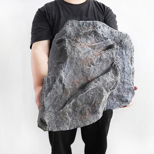 Housse de fausse roche extérieure en mousse PU décorative pour l'aménagement paysager de jardin, dissimule le câblage de mise à la terre des fosses septiques