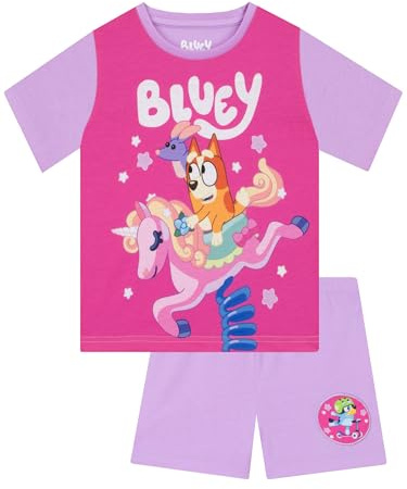 BlueY Schlafanzug Mädchen, Bingo Schlafanzug Kinder, Sommer Schlafanzug Kurz, Schlafanzüge Für Mädchen
