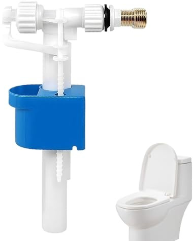 Spülkasten Füllventil Universal G3/8 G1/2 Messing Schwimmerventil WC Ersatzteile, Leise Wassersparend Einstellbar Geräuscharm Höhenverstellbar, Für Aufputz Unterputz Toilette Spülkasten