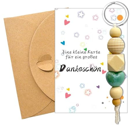YDUNARISE Kleines Dankeschön Geschenk mit Dankeskarten,Danke Schlüsselanhänger für Eltern, Lehrer, Kollegen, Vorgesetzte,Danke für Alles