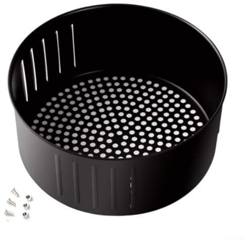 Jayruit Cestino per friggitrice ad aria, accessorio di ricambio per friggitrice ad aria, cestello in ferro, compatibile con vari modelli di friggitrice ad aria (3,5 L)