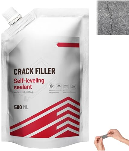 500 ml Beton Riss Füller & Abdichtung,Versiegelung Wasserdicht Epoxidharz Riss Füller,Hochflexibel und Wasserdicht für Risse in Dächern, Einfahrten, Gehwegen
