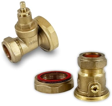 Underfloor Heating Pump Valve Replacement Set – Gate Valve and Ball Valve 22mm