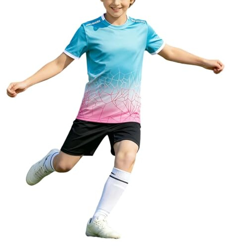 Maillot de Foot Enfant, Équipe d'entraînement de compétition de Football pour Enfants et Adultes de 6 à 18 Ans