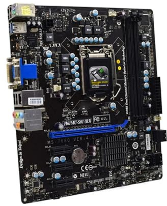 Scheda madre Scheda madre Fit For MSI H61MU-S01 B3 DDR3 LGA 1155 Micro ATX supporta CPU Core i5-2300 i5-3570