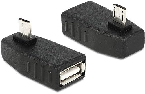 DeLOCK USB Adapter USB Micro B – > A MA/FE 270ø ANG. OTG, 65473 (MA/FE 270ø ANG. OTG)