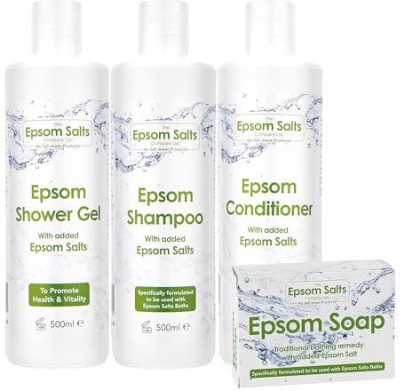 Epsom Shampoo, Conditioner, Shower Gel & Soap - Free Next Day Delivery