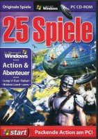 25 Spiele, Action & Abenteuer, CD-ROM: Packende Action am PC! Jump'n'Run, Robot, Broken Land, u.v.m.. Für Windows 98, ME, 2000, XP