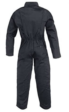 Arbeitsoverall 2 Reißverschlüsse Polybaumwolle schwarz 245 g/m2 XXXL