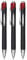 Uni-ball Jetstream SXN210 Tintenroller Druckmechanismus (3er Set, rot)