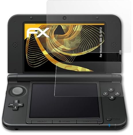 atFoliX Película Protectora compatible con Nintendo 3DS XL 2012 Lámina Protectora de Pantalla, antirreflejos y amortiguadores FX Protector Película (Set de 3)