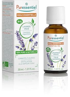 Puressentiel - Huile Essentielle Lavande Vraie - Bio - 100 pourcent pure et naturelle - HEBBD - 30 ml