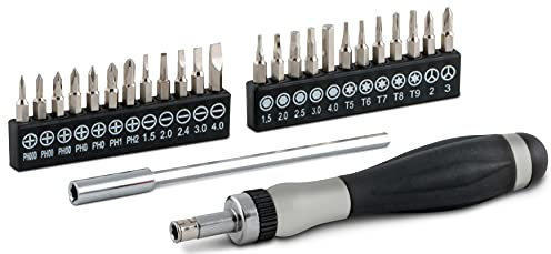 Titan 16092 26-teiliges Ratschen-Präzisions-Schraubendreher-Set