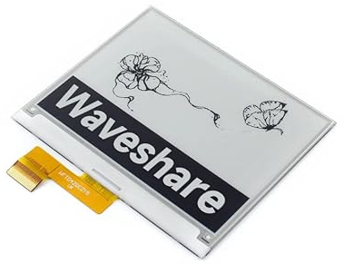 Waveshare 4.2 Inch E-Paper Raw Display Panel 400x300 Resolution 3.3v E-Ink Electronic Paper Screen Without PCB with Embedded Controller Support Full Refresh,Communicating via SPI Interface