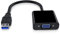 RGBS Adaptateur USB 3.0 vers VGA Converter, 1080p USB vers VGA vidéo Carte Graphique d'affichage Externe câble Adaptateur pour PC Portable Windows 7/8/10/, Pas en Charge des systèmes Mac
