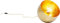 Kare Design Bodenleuchte Apollon, Gold, 35cm Durchmesser, Bodenlampe, Stehleuchte, Stahlgestell, rund, kein Leuchtmittel inklusive, 25x35x35 cm (H/B/T)