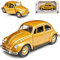 Volkwagen Käfer Coupe Gold mit goldenen Radkappen 1967 1/24 Yatming Lucky Die Cast Modell Auto