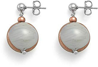 Antica Murrina Mademoiselle Ohrringe Grau