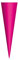 ROTH Schultüten-Rohling klein zum Basteln pink - 35 cm rund - ohne Verschluss