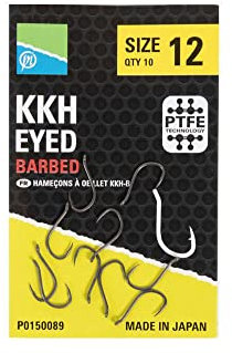 Preston Innovations KKH Barbed Fishing Hooks: 12