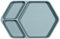 Kindsgut Silikon-Teller, Sauggeschirr aus Silikon, guter Halt und rutschfest dank Saugnapf, frei von BPA und FDA-konform, Aquamarin
