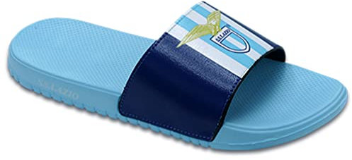 Griff Ciabatta a Fascia Compatibile con Lazio Uomo Celeste con Stemma Celeste 42 EU